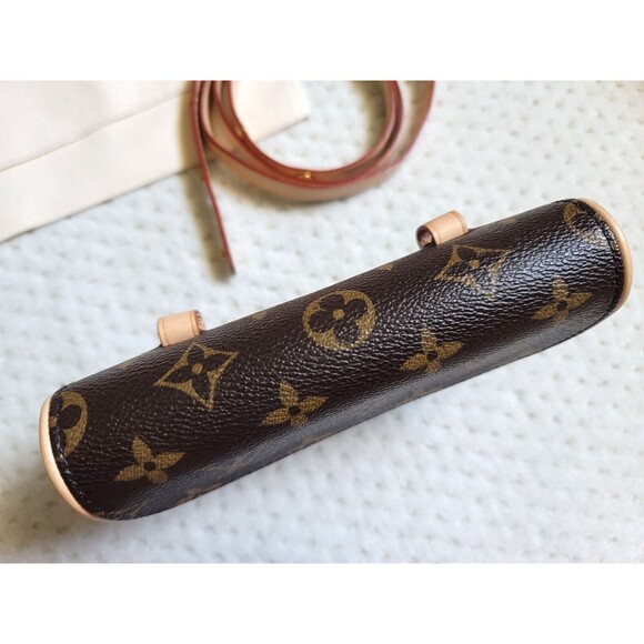 LOUIS VUITTON Pochette FLORENTINE Monogram Waist Bum Bag Crossbody Clutch EUC - Picture 12 of 16